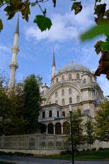 Obraz premium Nusretiye Mosque, in the Kabatas district of central historic Istanbul.