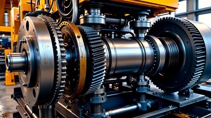 Heavy Industry Equipment, Manufacturing Automation, Hydraulic Power, Engineering Blueprint