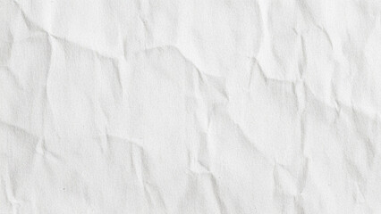 Crumpled white paper texture background featuring subtle folds and a fine-grained surface. Soft shadows and highlights create a distressed yet clean aesthetic. Ideal for minimalist backgrounds, gra © PrimeBackgrounds