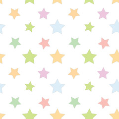 seamless pattern with colorful stars