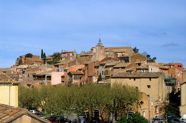 Village de Roussillon, Parc naturel régional du Luberon, 84, Vaucluse, France