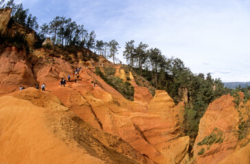 Les ocres de Roussillon, Parc naturel régional du Luberon, 84, Vaucluse, France