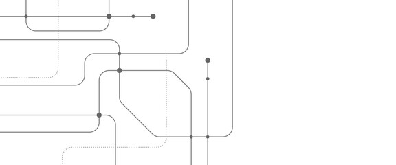 Vector digital tech line pattern design with crossed lines and dots.