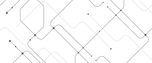 Vector digital tech line pattern design with crossed lines and dots.