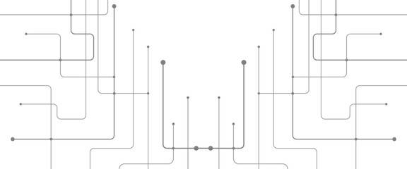 Vector digital network minimal futuristic tech lines for background