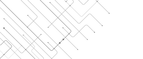 Vector digital network minimal futuristic tech lines for background