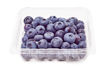 Fresh and Delicious Blueberries Packaged in a Clear and Plastic Container for You