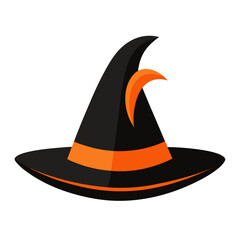 Black and orange witch hat
