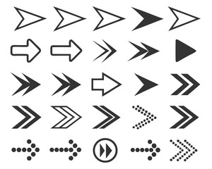 Collection of various arrow icons