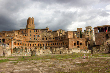 Fototapeta premium Ancient Forum Romanum, Foro Romano, Rome Italy