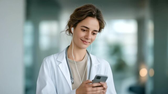 young woman scheduling annual check up on smartphone health app muted notification tone proactive care modern self care three quarter wide angle cinematic color correction gentle