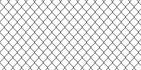 Fototapeta premium Simple black and white mesh pattern on white background, minimalist design with geometric texture effect for modern background and graphics