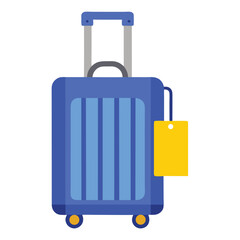 Red and black travel suitcases with handles, isolated for a holiday trip