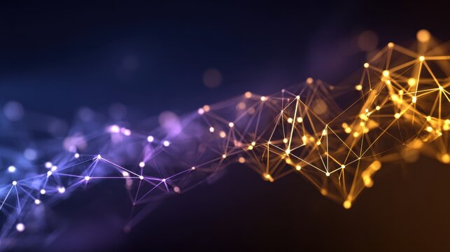 Abstract Network of Interconnected Nodes and Lines