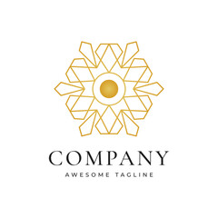 Luxury Geometric logo - Design a hexagonal Arabic Islamic ornament logo	