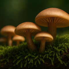 Fototapeta premium delicate wild mushroom