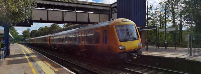 passenger commuter suburban railway train west midlands england uk
