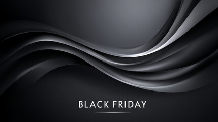 Art object for Black Friday, sales and promotions with a dark, black, colorful and effective theme. Luxury picture for advertising goods on the day of big discounts. Abstract background