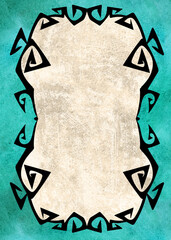 Gothic Frame on grunge background
