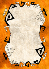 Gothic Frame on grunge background
