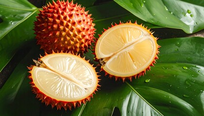 Kiwano Melon - A Close-Up of the Horned Fruit.