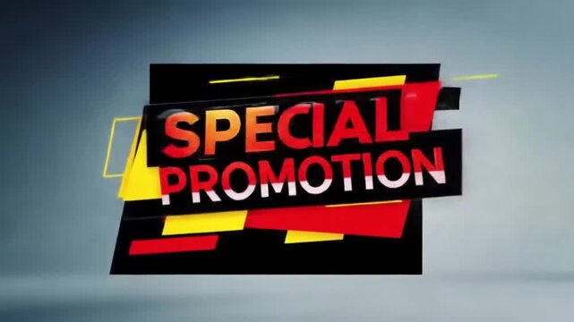 Special promotion text graphic on gradient background for commercial use