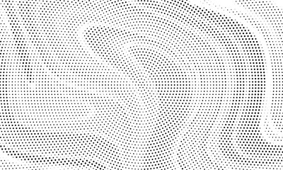 Abstract halftone pattern dot background texture. Liquid effect overlay grunge dots distress linear vector.