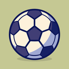 Fototapeta premium Simple Stylized Illustration of Soccer Ball