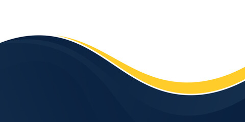 blue and yellow wavy shape background. suitable for business poster design, corporate banner, presentation, flyer, social media post.