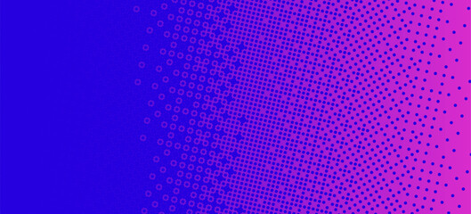 Pixelated bitmap gradient texture. Blue and pink dither pattern background. Abstract glitchy pattern. 8 bit video game screen wallpaper. Wide pixel art retro illustration. Vector backdrop