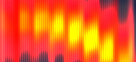 Ribbed futuristic fractal glass texture with bright dreamy gradient of purple pink colors. Bold dynamic design blending soft bright rich deep colors and geometry for modern visual art project. Vector