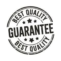 Best quality guarantee stamp with stars and circles