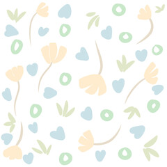 seamless pattern with flowers