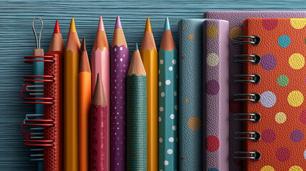 Back to School accessories concepts. School supplies such as pencils, pen, textbook, school bag and a green chalkboard.