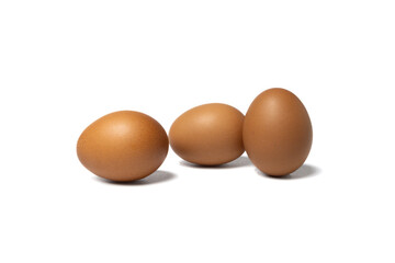 eggs on a white background