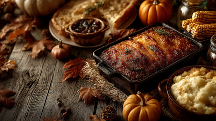 The symbol of THANK GIVING concepts isolate on white backgrounds. Copy space for text. Generative AI Illustrations.