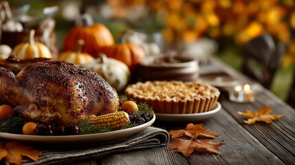 The symbol of THANK GIVING concepts isolate on white backgrounds. Copy space for text. Generative AI Illustrations.