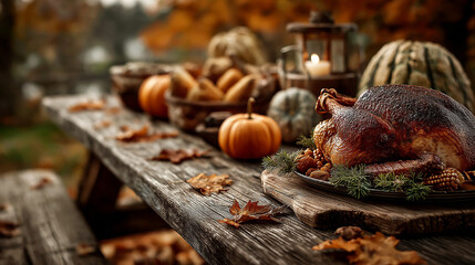 The symbol of THANK GIVING concepts isolate on white backgrounds. Copy space for text. Generative AI Illustrations.