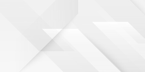 Obraz premium Abstract white Geometric banner design background. Suit for banner, web, brochure, pamflet, poster and presentation