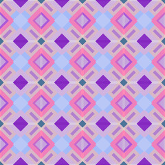 Seamless geometric pattern with colorful triangles and squares for modern wallpaper design