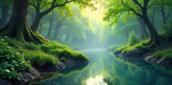 A tranquil scene of peaceful patterns in nature, promoting relaxation and calm , zen, patterns