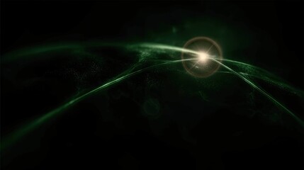 Abstract dark green design