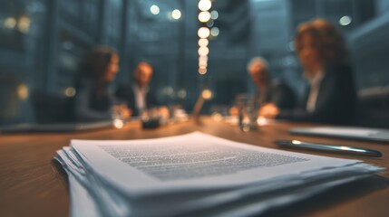 Business partners meeting to negotiate funding and review documents, financial proposal and investor discussion, teamwork and leadership photo