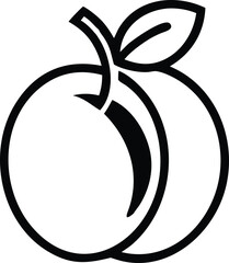 Colorful Fruit Logo Design – Melon and Grapes Icon