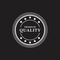premium products seal vector isolated in flat style. Image of seal for premium product. Suitable for sealing all kinds of legal and good products with premium quality