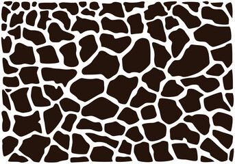 Giraffe Print Background vector design