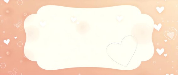 Heartwarming International Friendship Day border frame with hearts and interconnected circles offering space for text concept as Heartwarming friendship day frame with hearts and interconnected circle