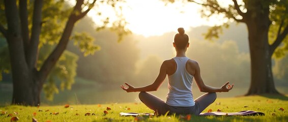 Expansive outdoor yoga sessions conducted amid tranquil natural environments featuring dynamic stretching harmonious postures and refined mindfulness practice for holistic wellness in Photo Stock Co - Powered by Adobe