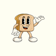Cute Cartoon vector sandwich hand drawn