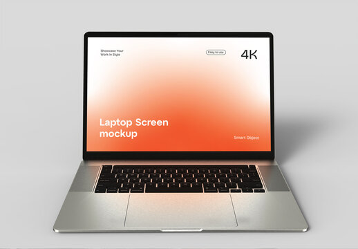 Modern Laptop Device Screen Mockup for Website and App Display